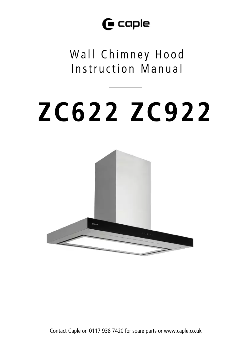 Page n°1 - Manuel utilisateur Caple ZC622