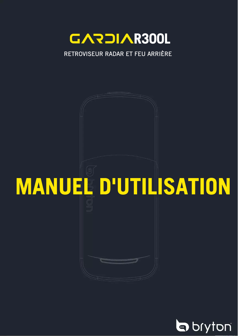 Image de la première page du manuel de l'appareil Gardia R300L