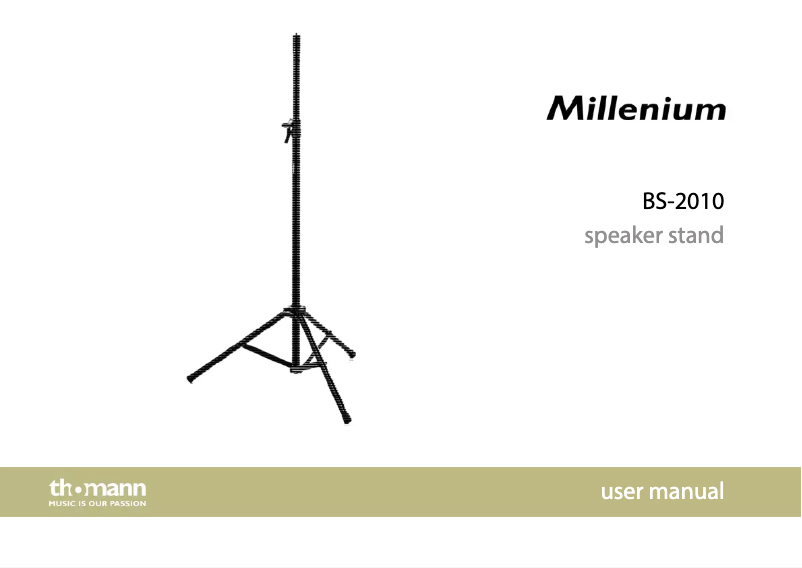 Image de la première page du manuel de l'appareil BS-2010