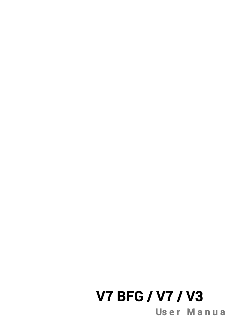 Page n°1 - Manuel utilisateur SE Electronics V7 BFG