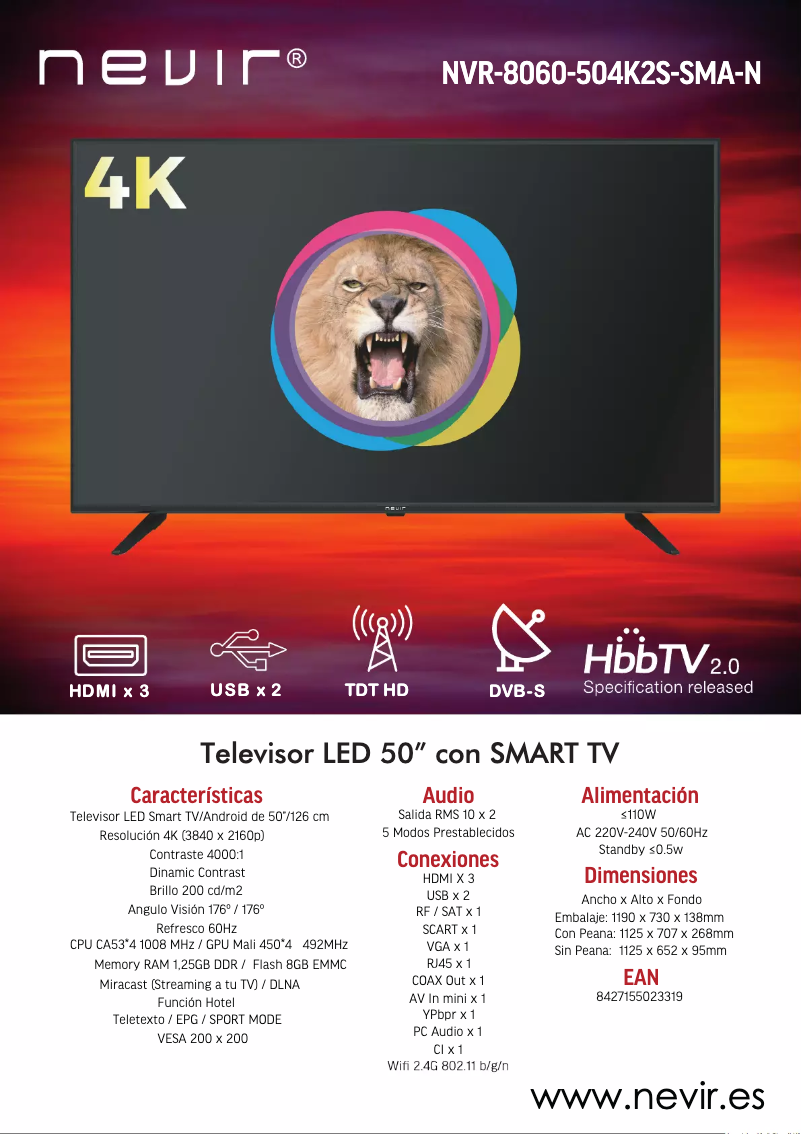 Image de la première page du manuel de l'appareil NVR-8060-504K2S-SMA-N