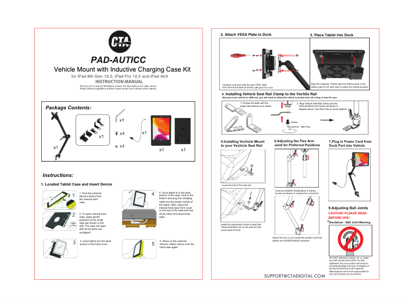 Page 1 de la notice Manuel utilisateur CTA Digital PAD-AUTICC
