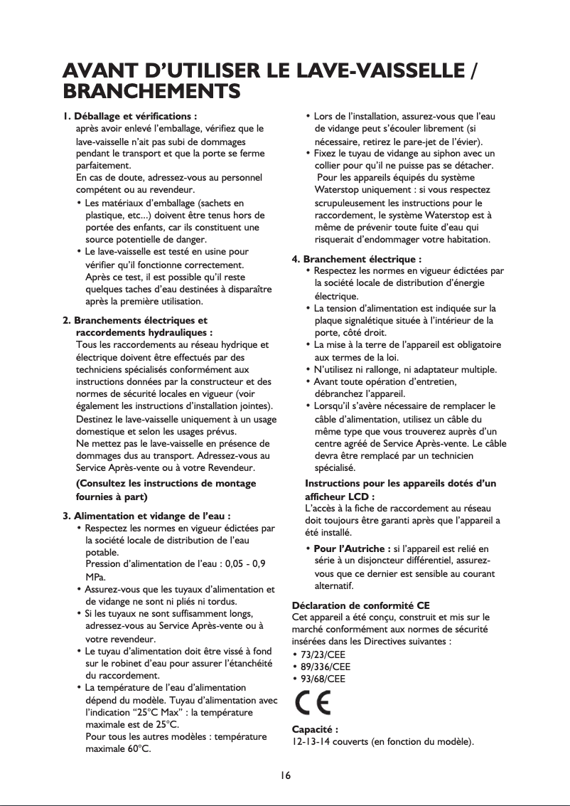 Image de la première page du manuel de l'appareil ADG 4800