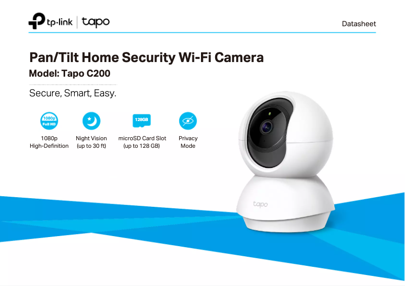 Page n°1 - Fiche technique TP-Link Tapo C200