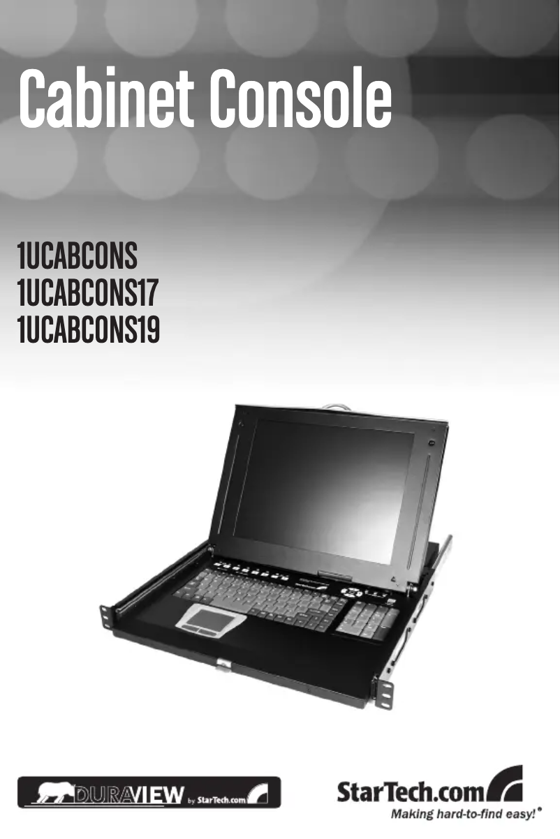 Página 1 del manual Manual de usuario StarTech.com DuraView 1UCABCONS19