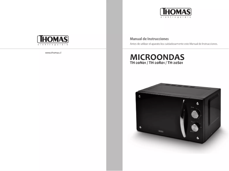 Page n°1 - Manuel utilisateur Thomas TH-20S01