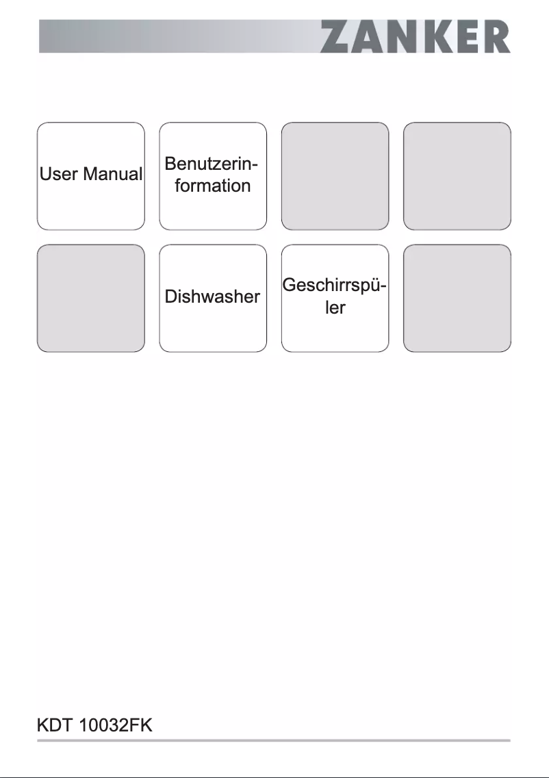 Page n°1 - Manuel utilisateur Zanker KDT10032FK