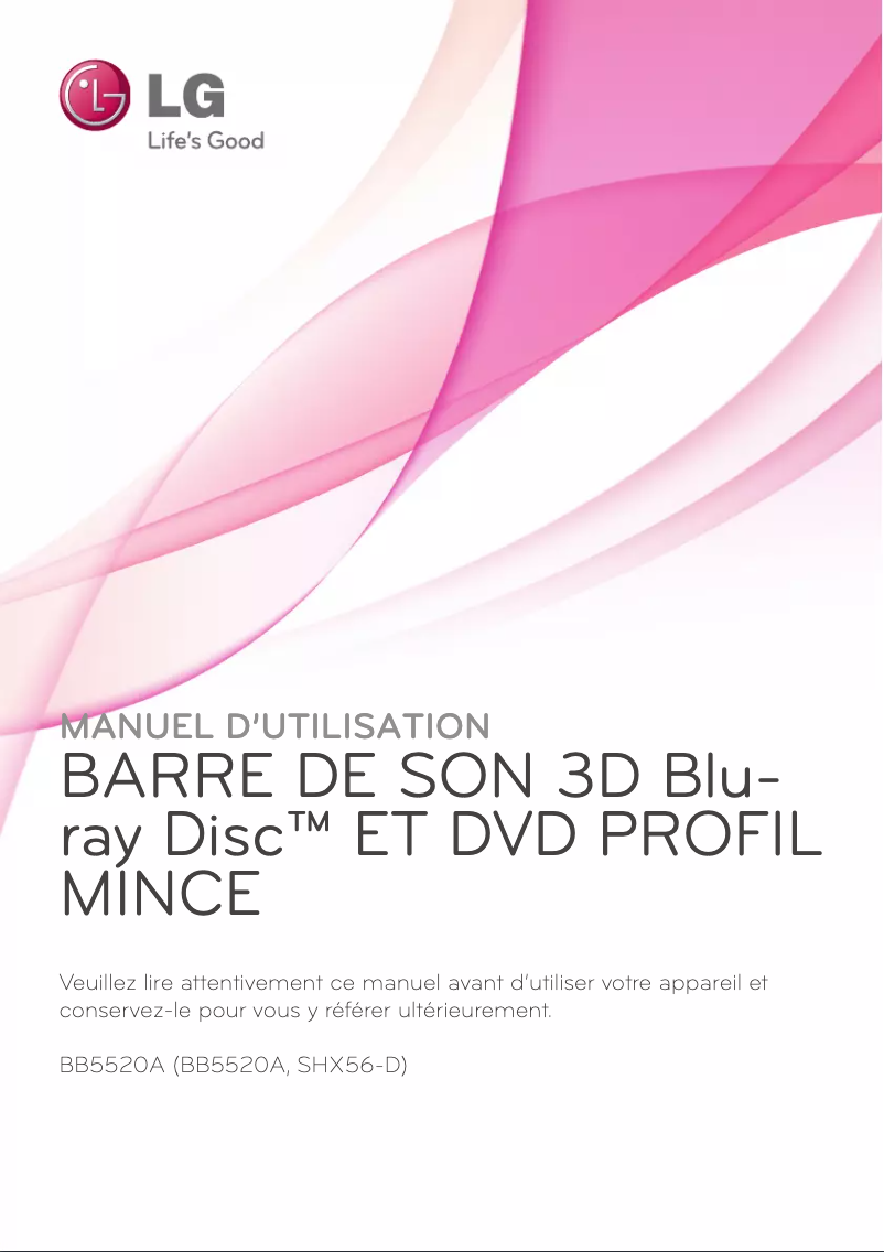 Page 1 de la notice Manuel utilisateur LG BB5520A