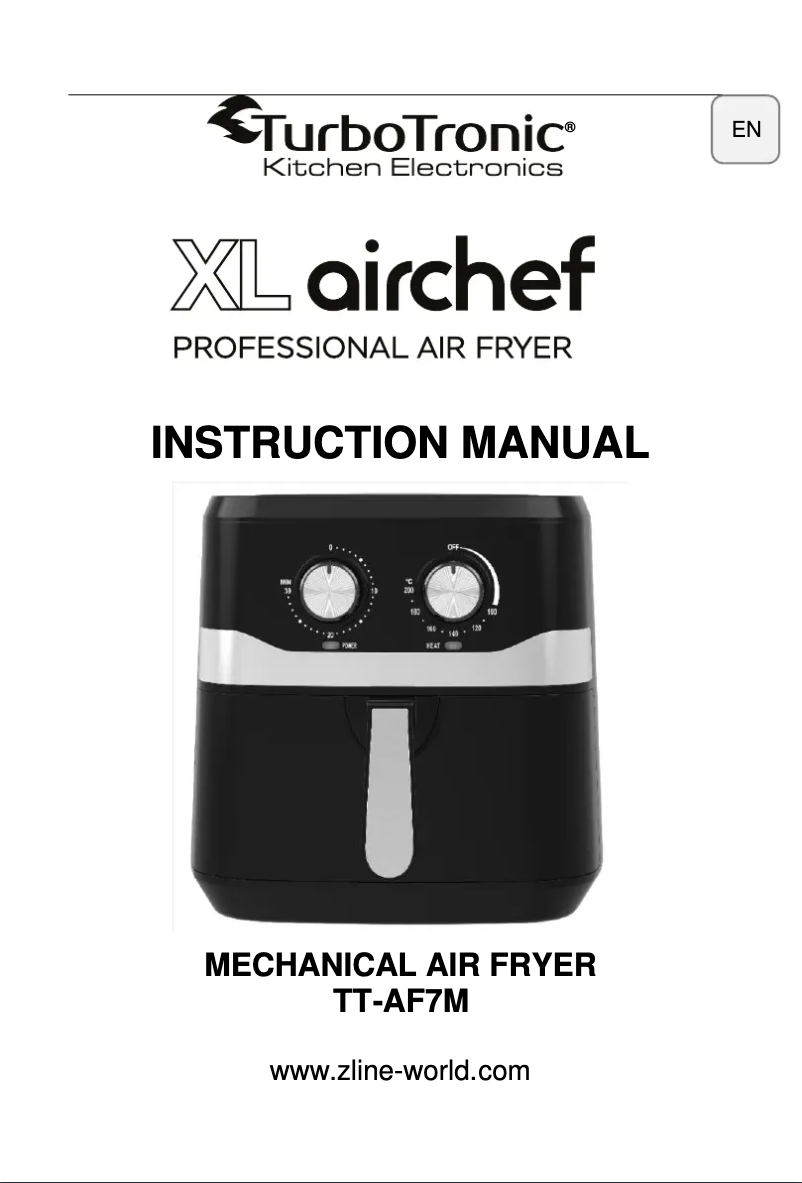 Page n°1 - Manuel utilisateur TurboTronic XL Airchef TT-AF7M