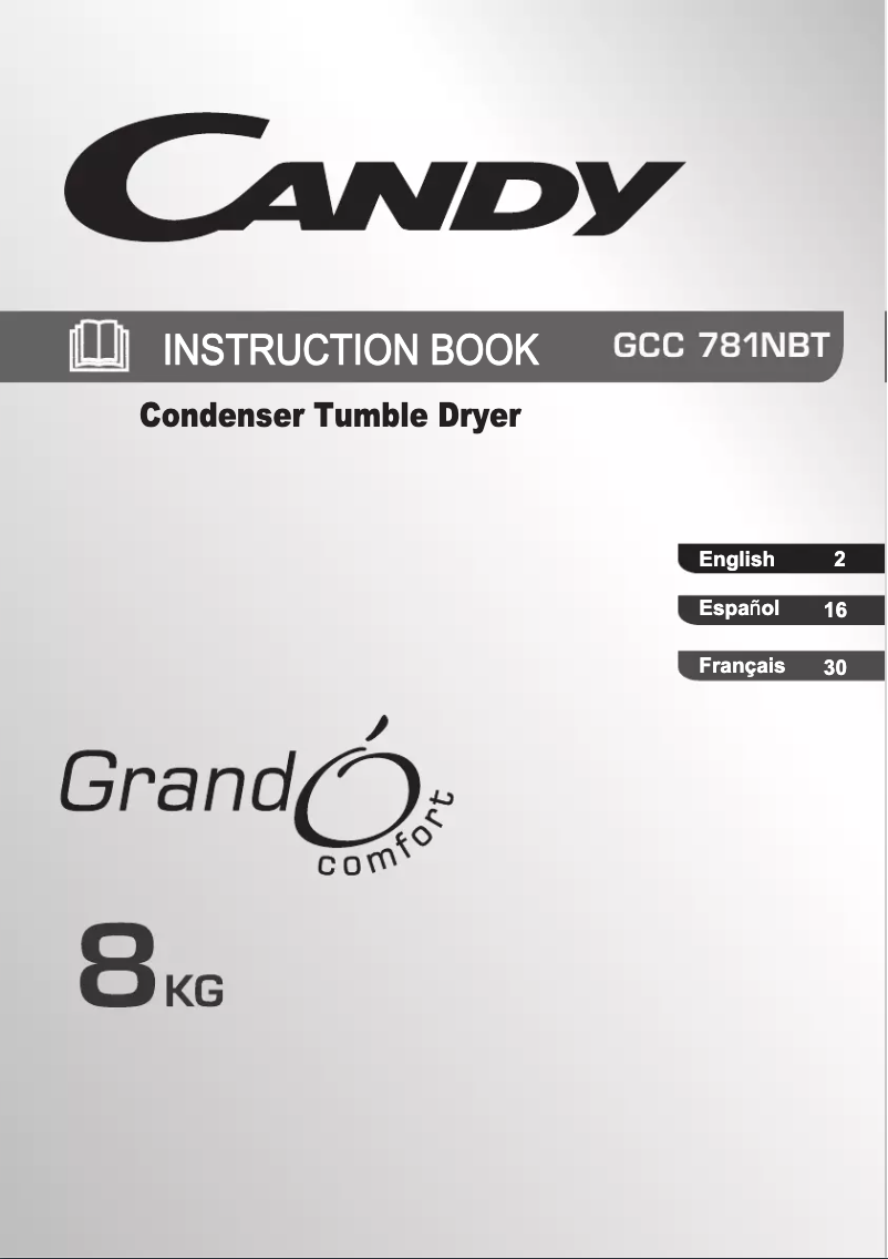Page 1 de la notice Manuel utilisateur Candy GCC 781NBT