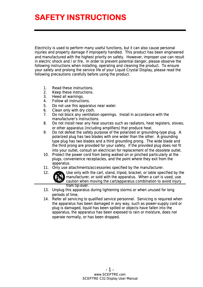 Image de la première page du manuel de l'appareil C325B-144R