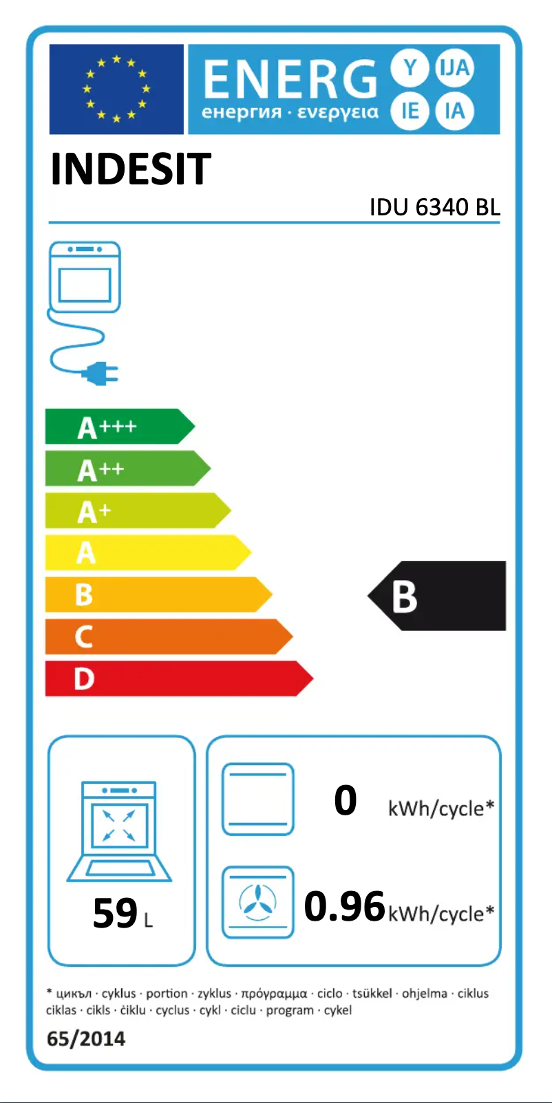 Image de la première page du manuel de l'appareil IDU 6340 BL