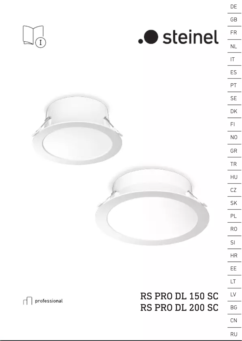 Page 1 de la notice Manuel utilisateur Steinel RS PRO DL 200 SC