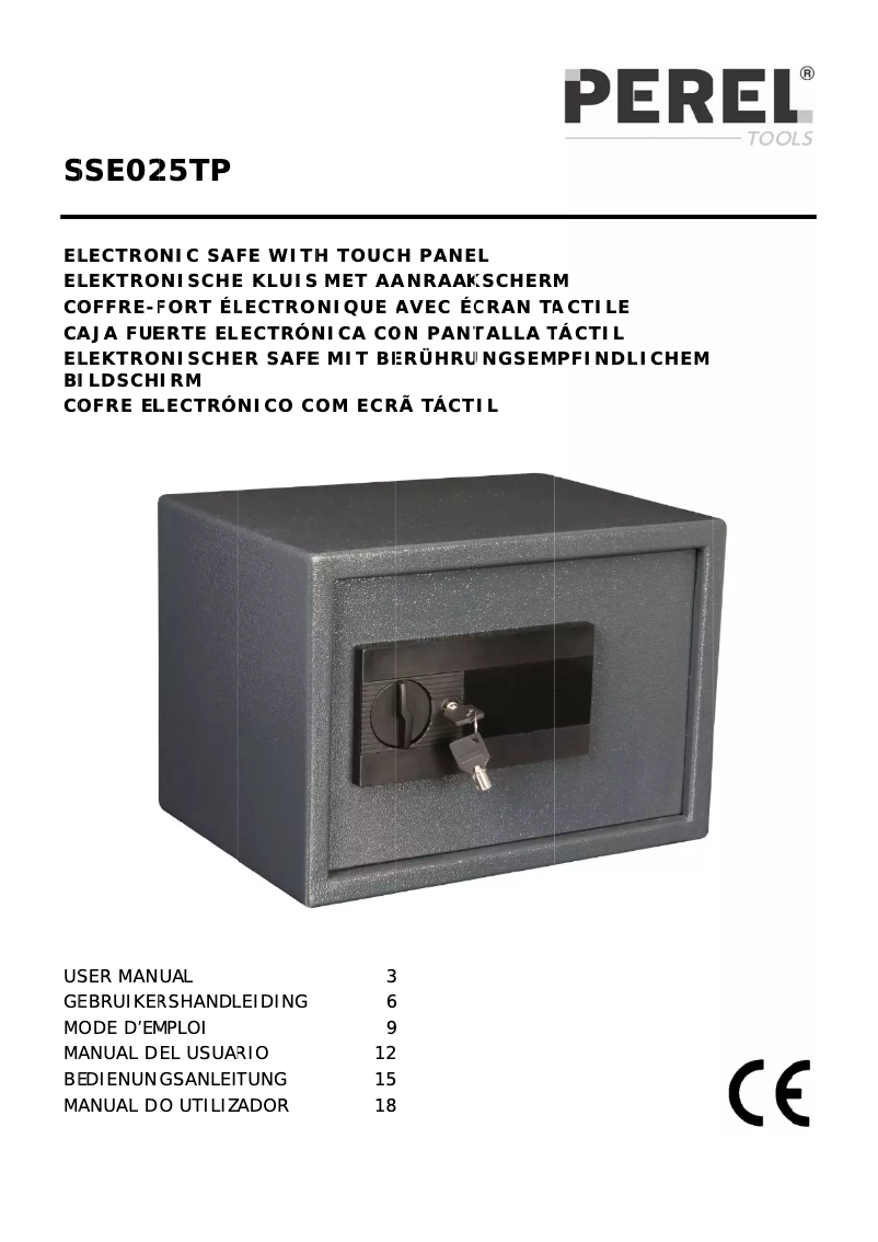 Página 1 del manual Manual de usuario Perel SSE025TP