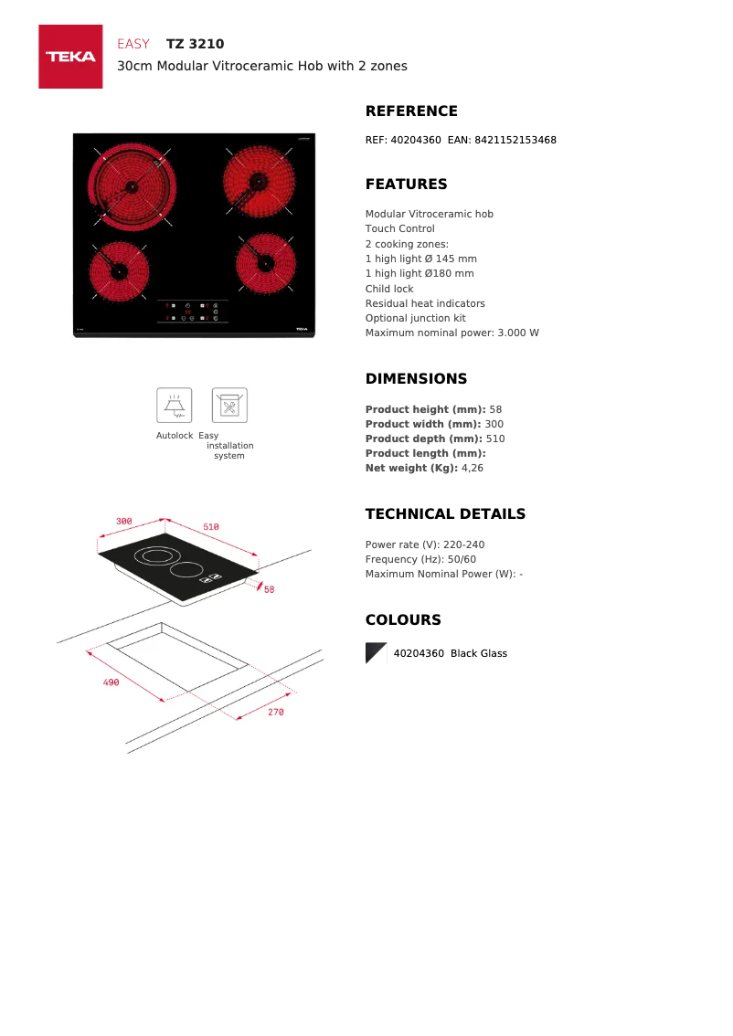 Image de la première page du manuel de l'appareil TZ 3210