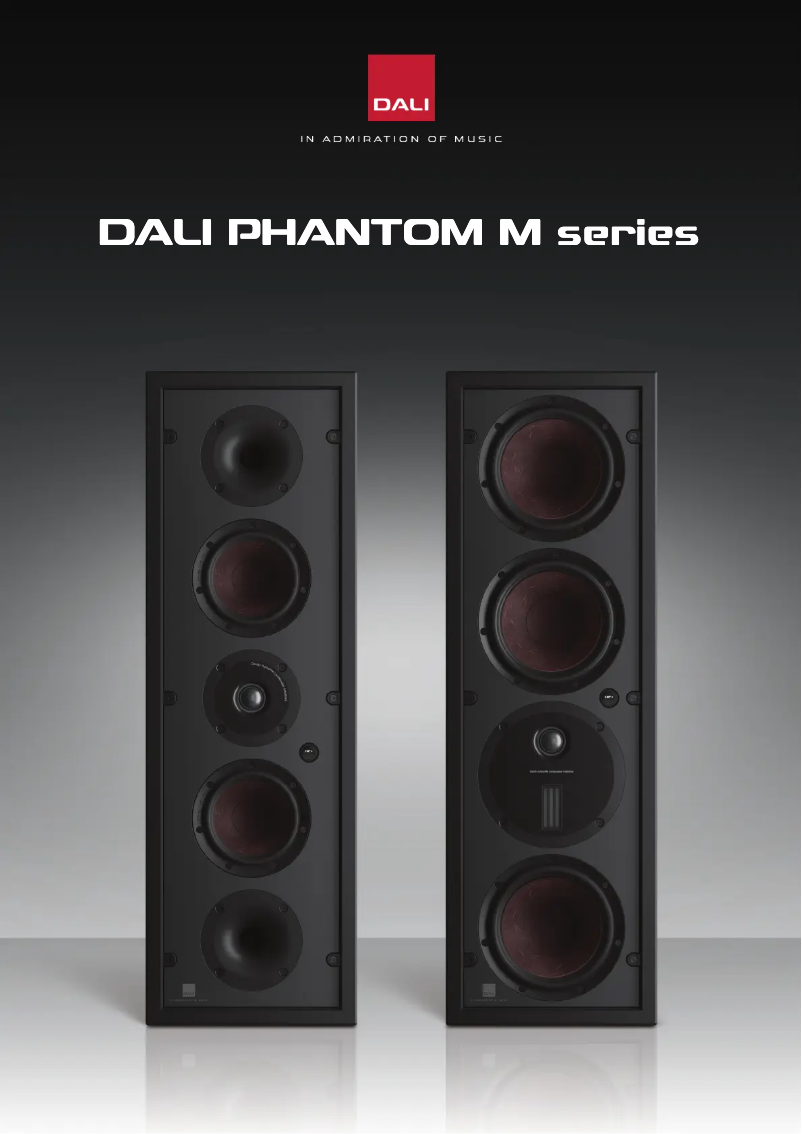 Page 1 de la notice Fiche technique Dali Phantom M-375