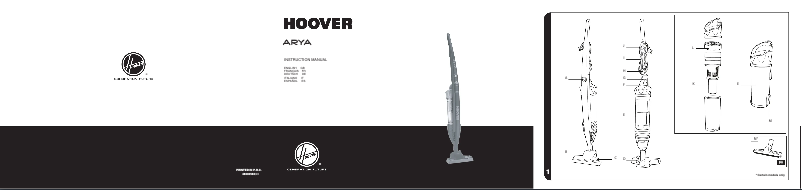 Página 1 del manual Manual de usuario Hoover SAR 1205 ARYA