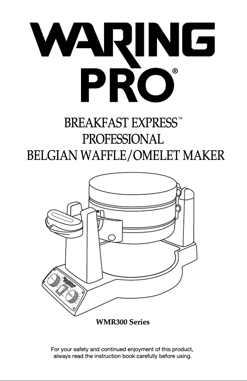 Page 1 de la notice Manuel utilisateur Waring Commercial Breakfast Express WMR300