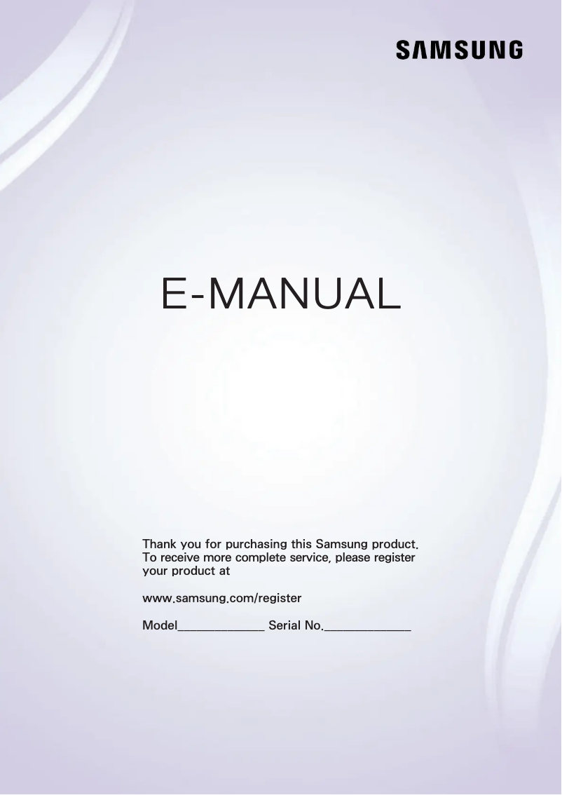 Page 1 de la notice Manuel utilisateur Samsung UN43J5200DF