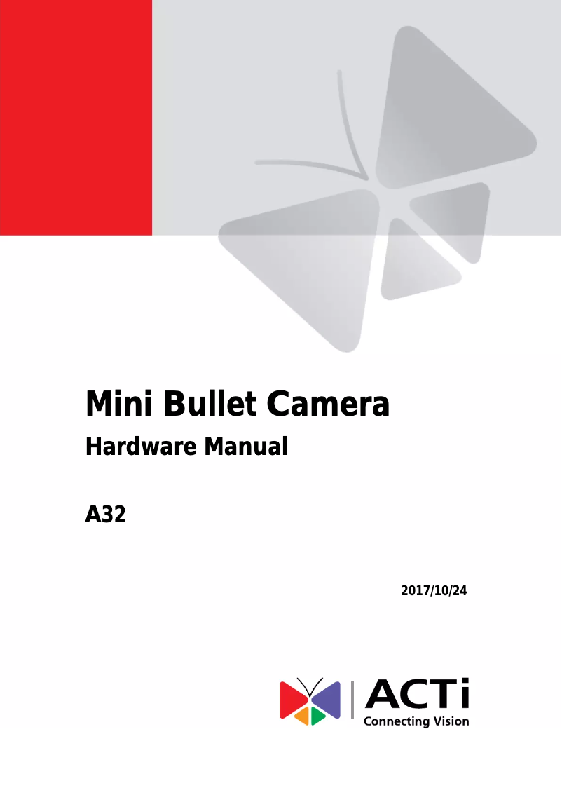 Image de la première page du manuel de l'appareil A32