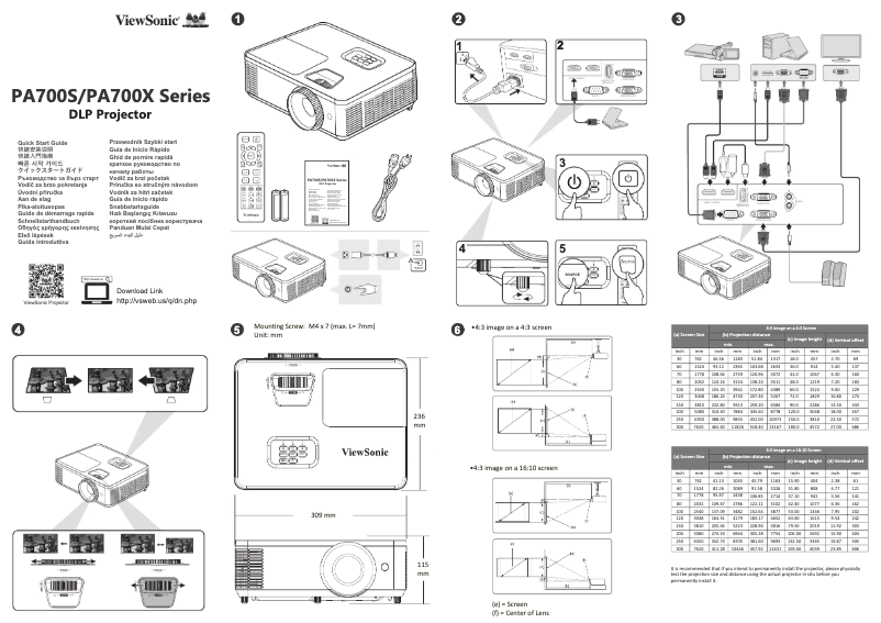 Image de la première page du manuel de l'appareil PA700X