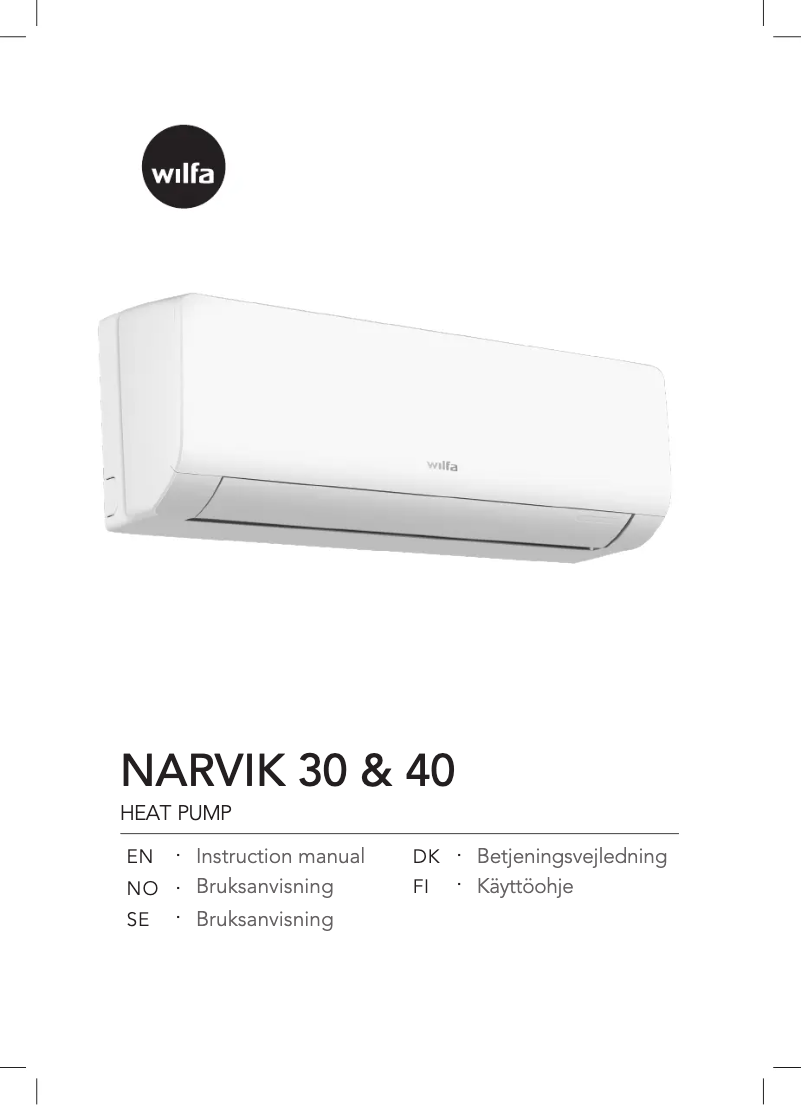 Image de la première page du manuel de l'appareil NARVIK 40