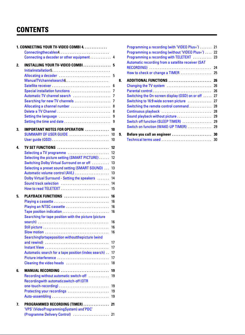 Página 1 del manual Manual de usuario Philips 25PV815