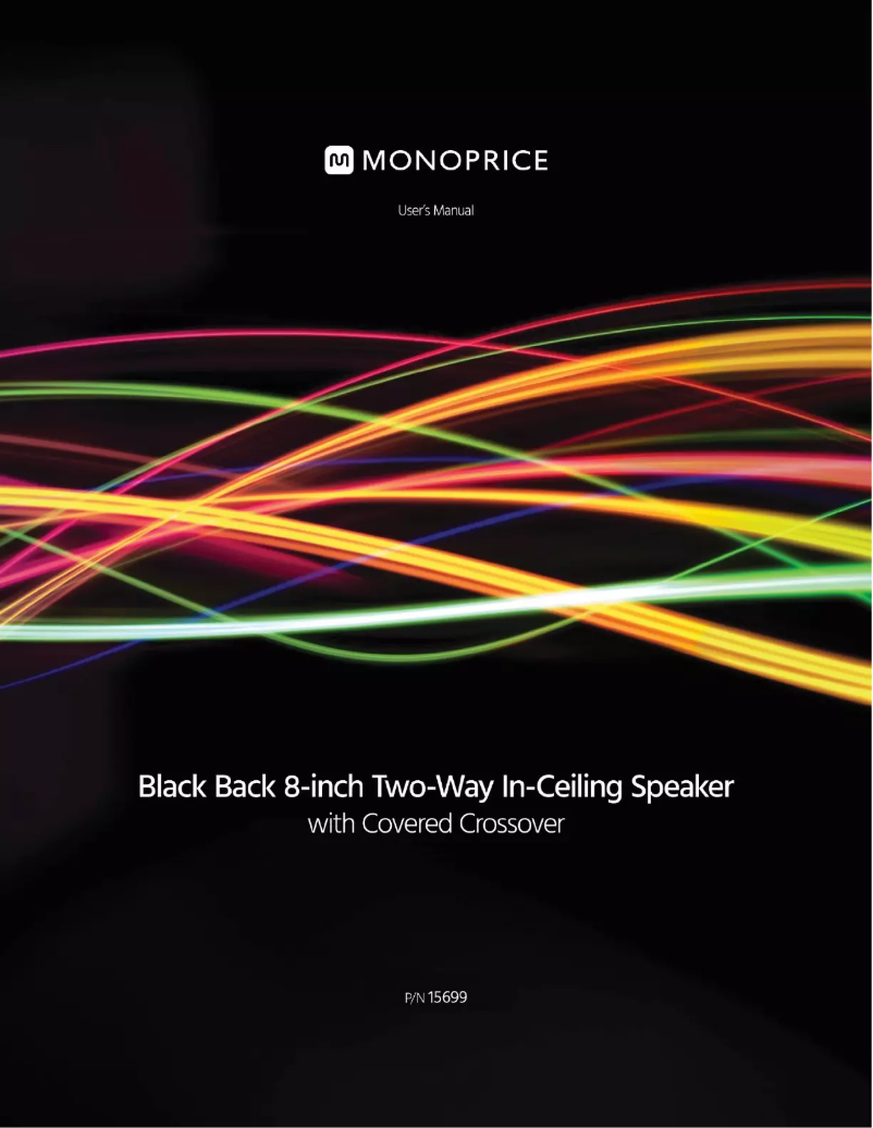 Page 1 de la notice Manuel utilisateur Monoprice 15699