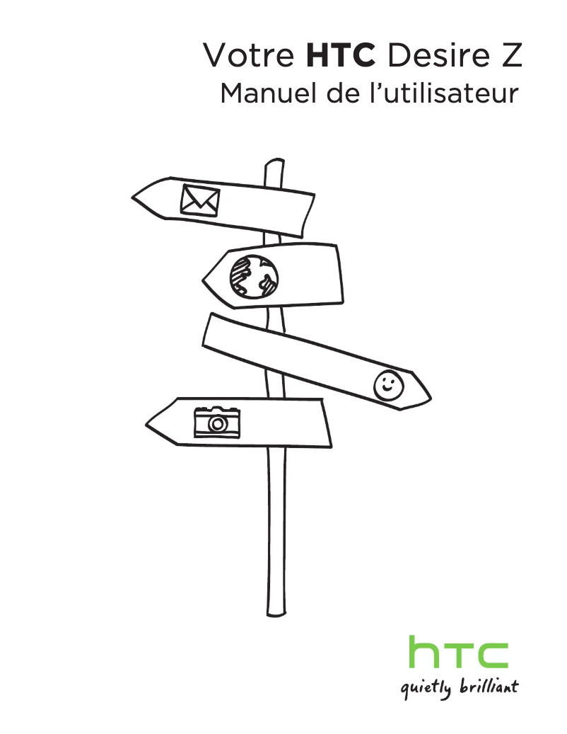 Page 1 de la notice Manuel utilisateur HTC Desire Z