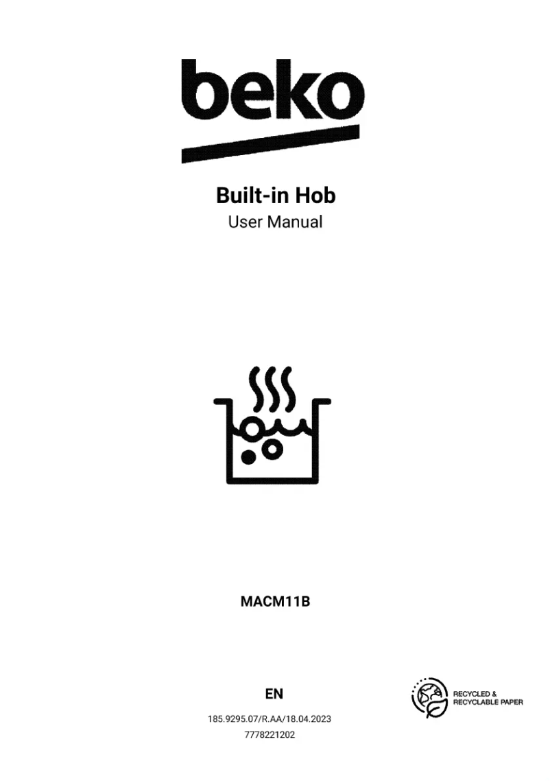 Page n°1 - Manuel utilisateur Beko MACM11B