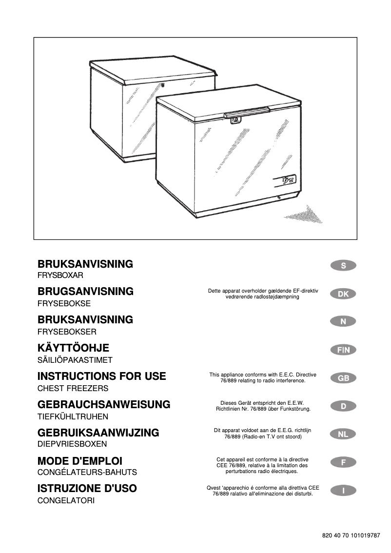 Page 1 de la notice Manuel utilisateur Zanussi ZA30S-FF