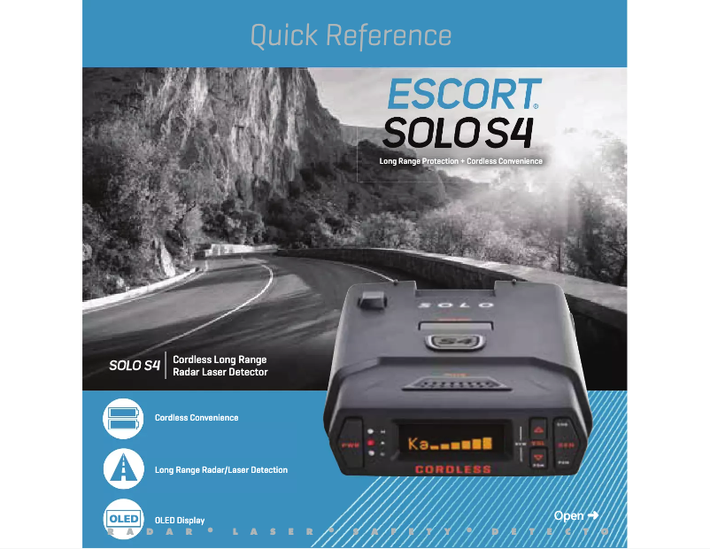 Page 1 de la notice Mode d'emploi Escort Solo S4