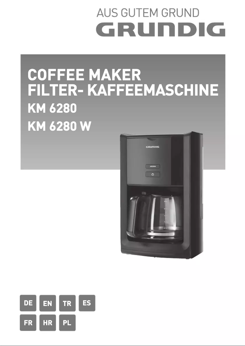 Page 1 de la notice Manuel utilisateur Grundig KM 6280