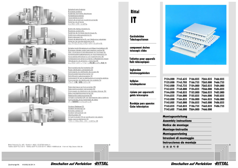 Página 1 del manual Manual de usuario Rittal 7186.735