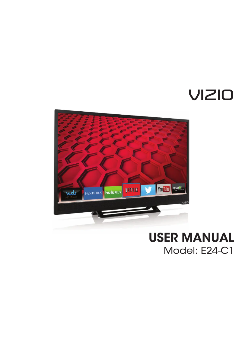 Page 1 de la notice Manuel utilisateur VIZIO E24-C1