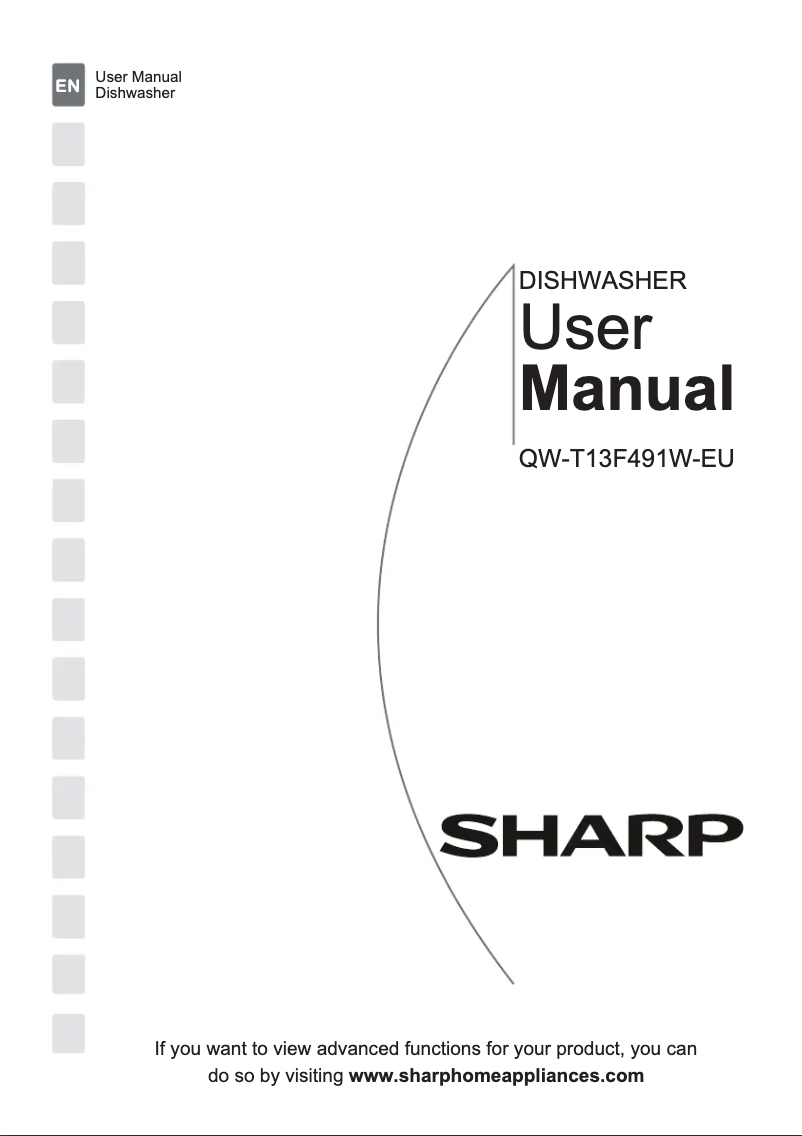 Page 1 de la notice Manuel utilisateur Sharp QW-T13F491W-EU