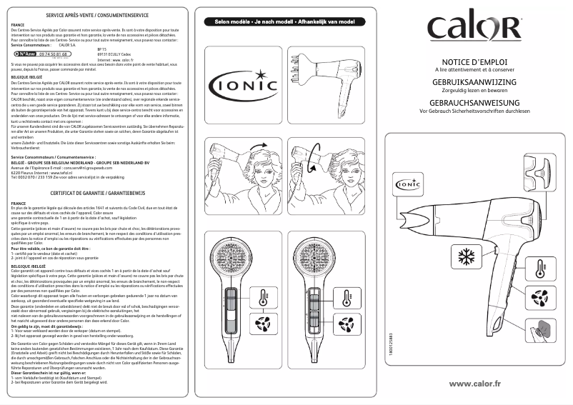 Page 1 de la notice Manuel utilisateur Calor Powerline EML CV5052