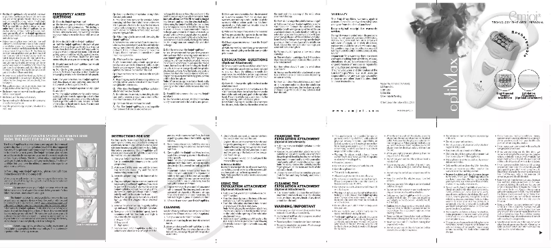 Page n°1 - Manuel utilisateur Emjoi Optimax AP-98R