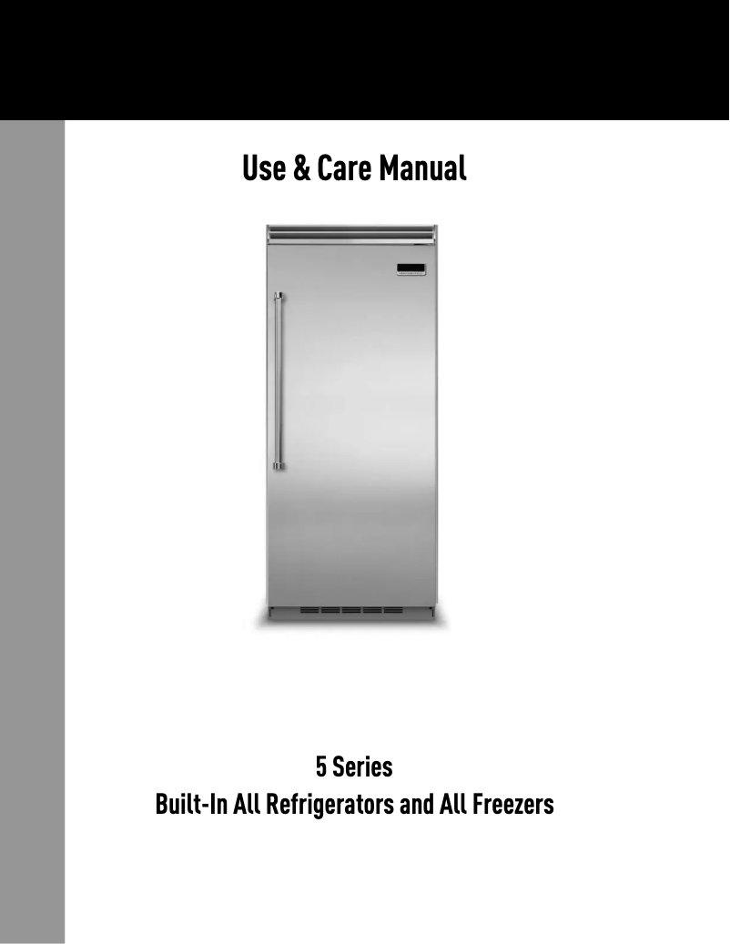 Page 1 de la notice Manuel utilisateur Viking VCRB5363LSS