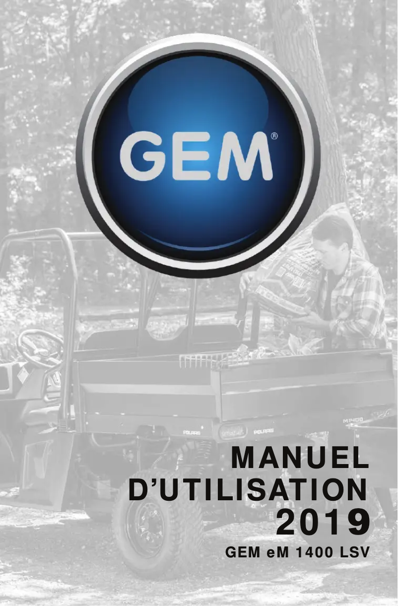 Page 1 de la notice Manuel utilisateur GEM eL XD (2019)