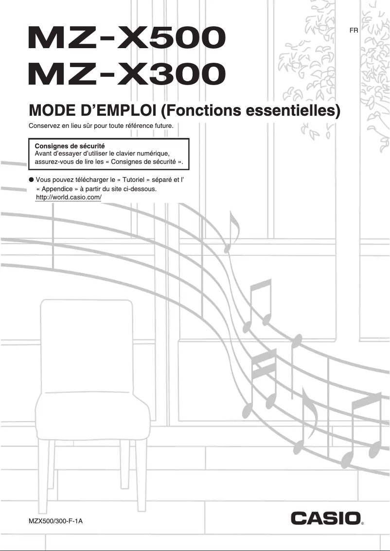 Page 1 de la notice Manuel utilisateur Casio MZ-X300