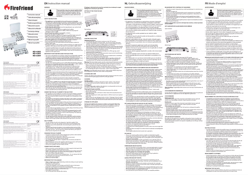 Page n°1 - Manuel utilisateur FireFriend KO-6383