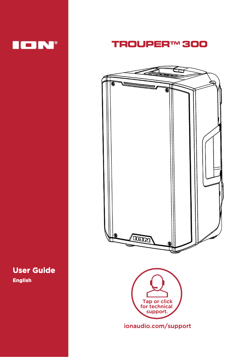 Page 1 de la notice Manuel utilisateur ION Trouper 300