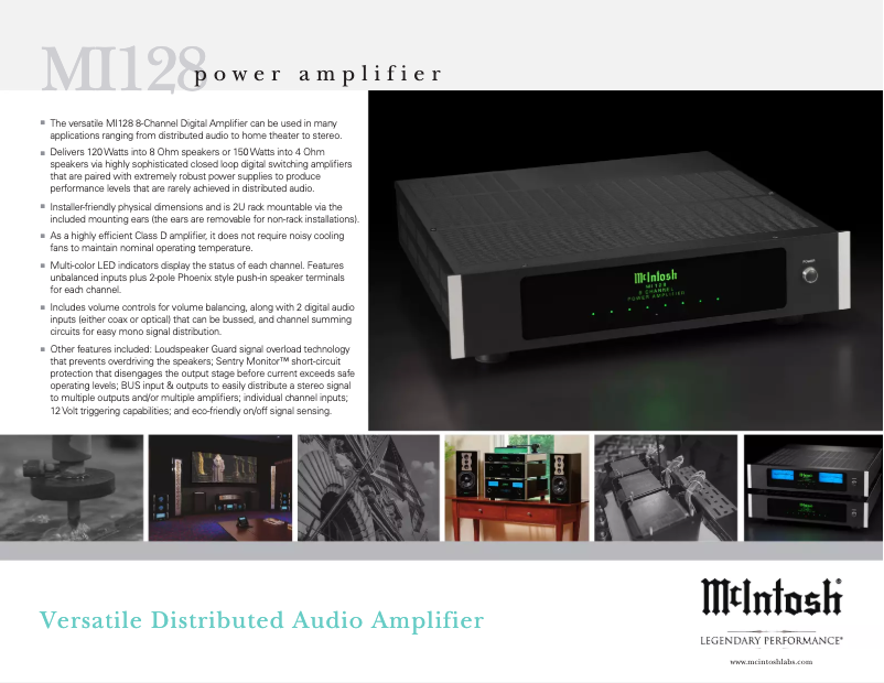 Page n°1 - Brochure McIntosh MI128