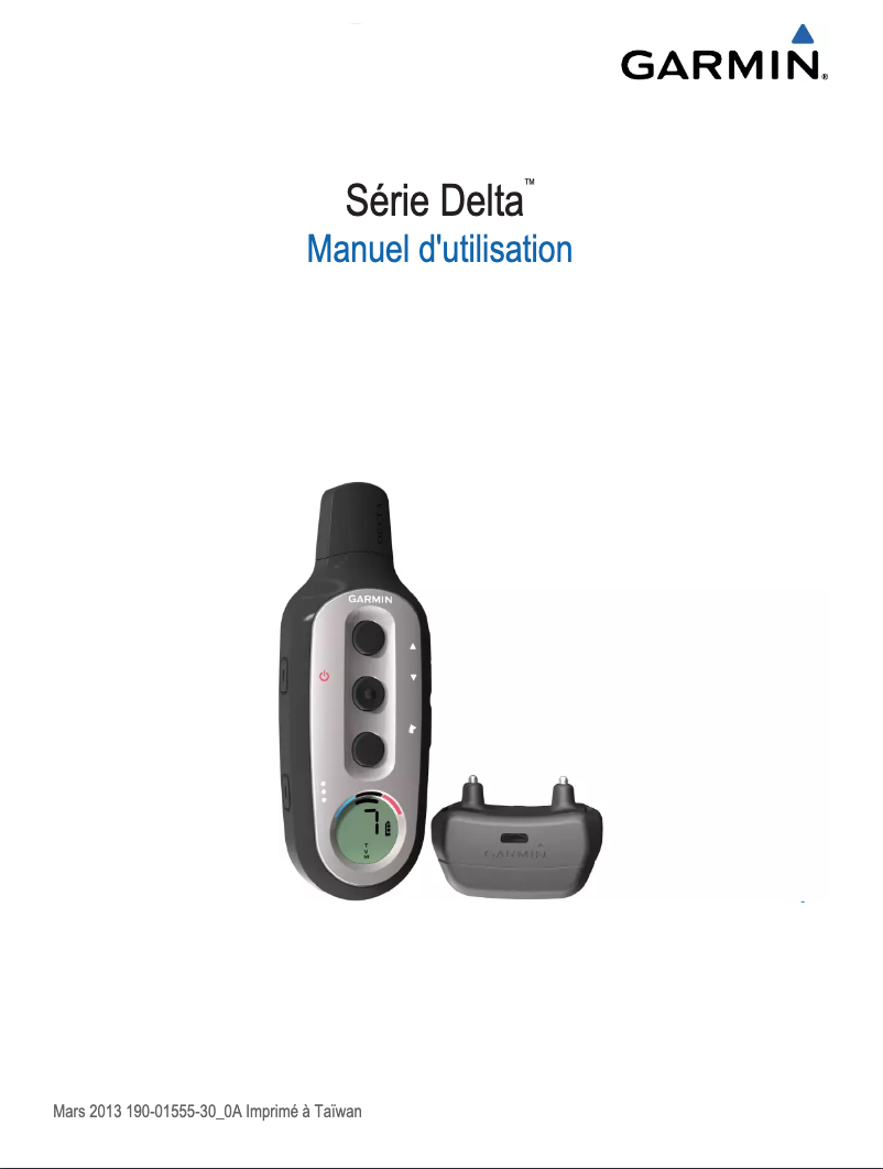 Page 1 de la notice Manuel utilisateur Garmin Delta Sport