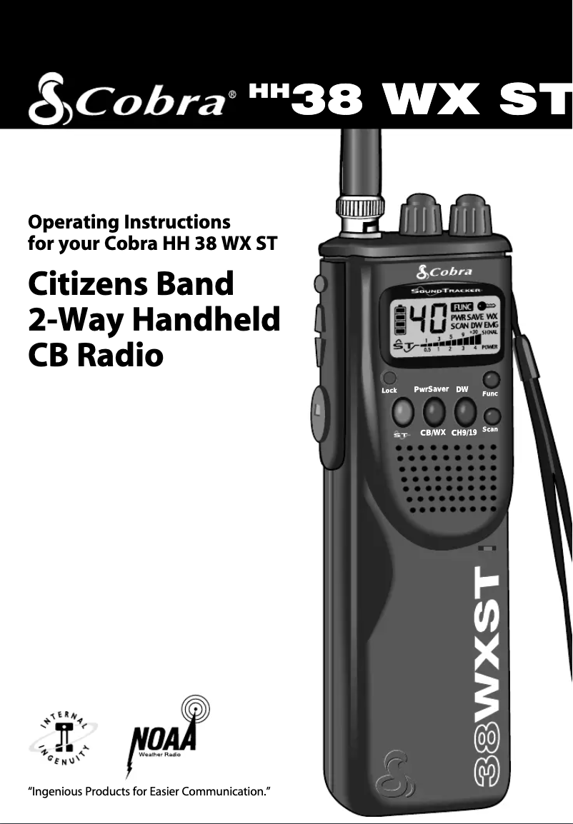 Image de la première page du manuel de l'appareil HH 38 WX ST