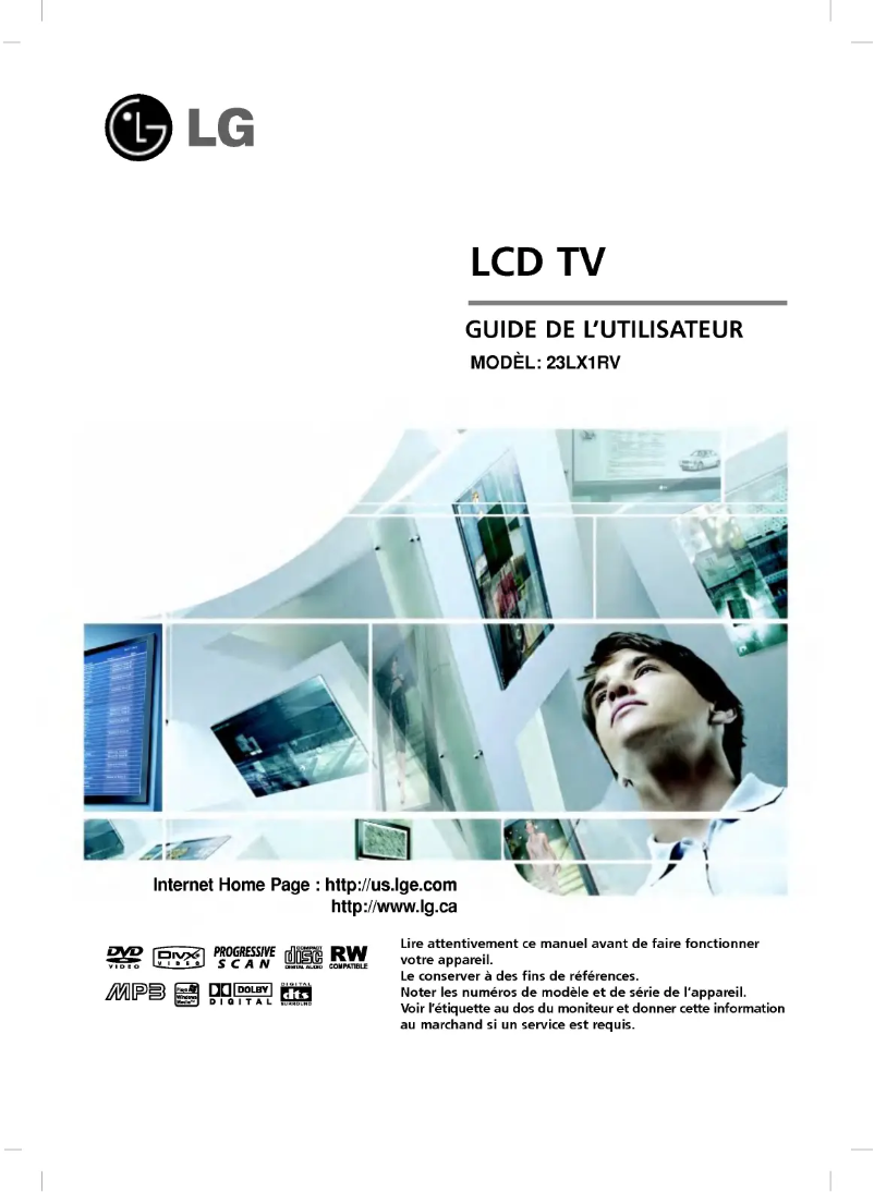 Página 1 del manual Manual de usuario LG 23LX1RV