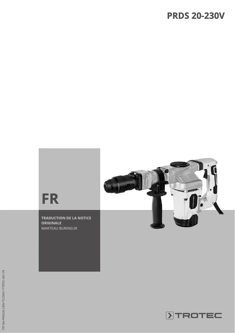 Image de la première page du manuel de l'appareil PRDS 20-230V