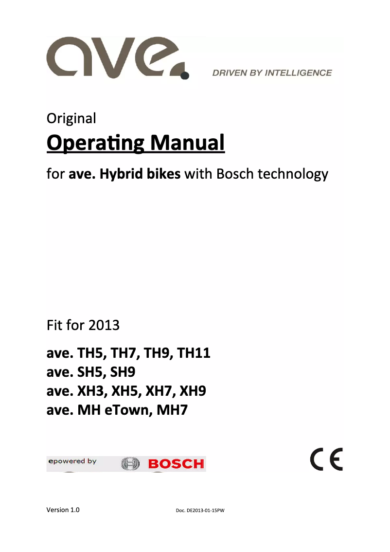 Imagen de la primera página del manual del dispositivo MH eTown (2013)