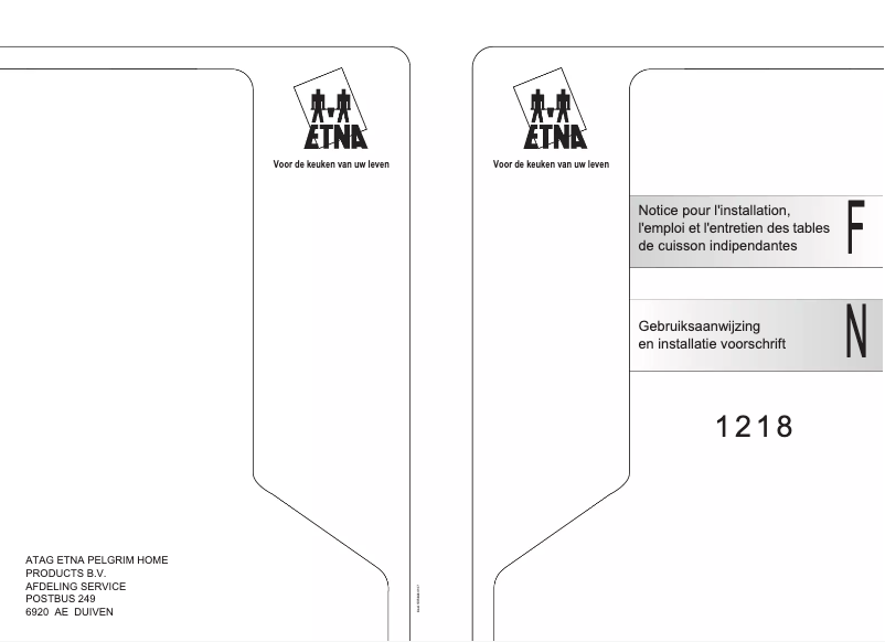 Page n°1 - Manuel utilisateur Etna 1218VRVS